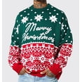 thumbnail image 2 of Nuevo suéter de fiesta de Navidad, suéter de moda para la calle, regalo de Navidad, ropa para hombres y mujeres, suéter de cuello redondo, top, 2 of 5