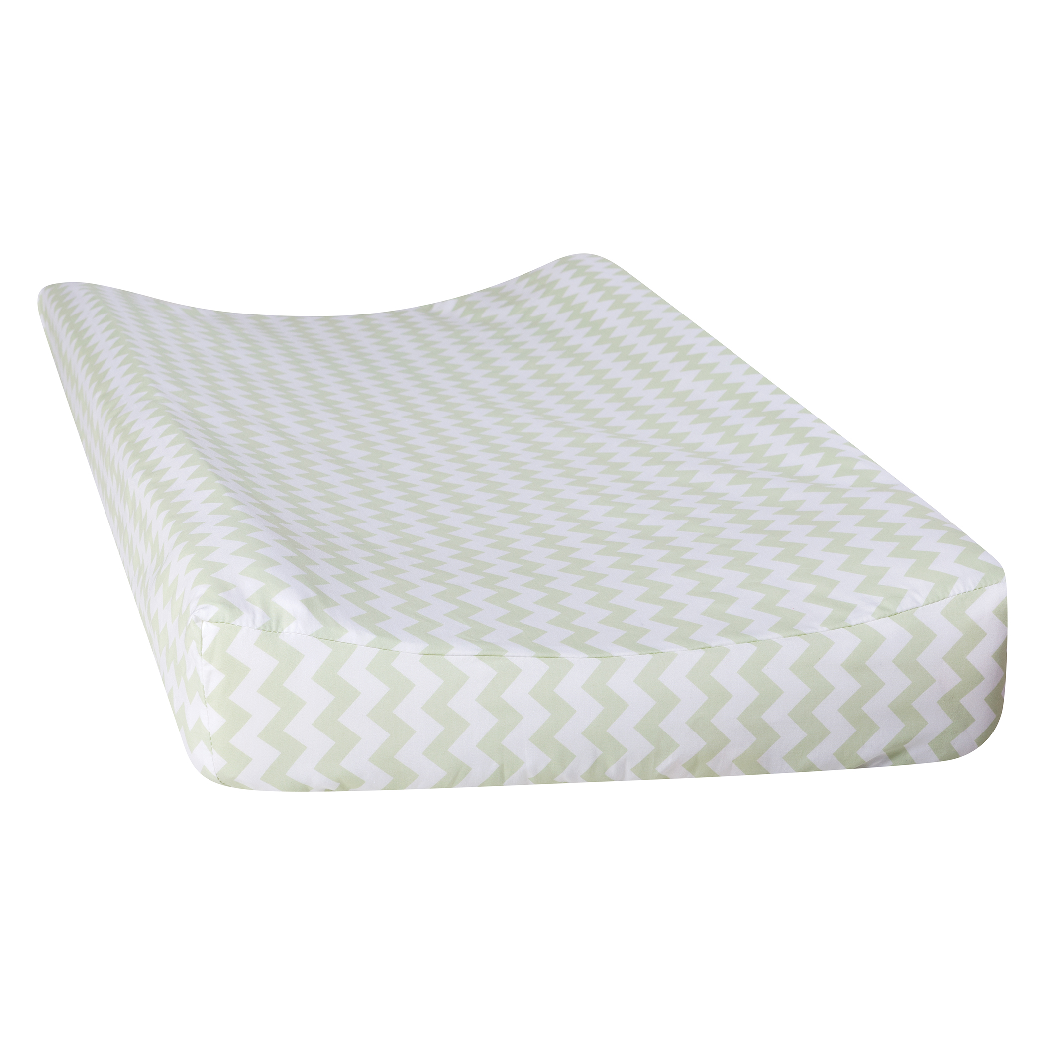 Sea Foam Chevron Changing Pad Cover