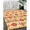 thumbnail image 2 of Ahgly Company Indoor Square Abstract Mustard Yellow Abstract Area Rugs, 5' Square, 2 of 6