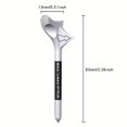 thumbnail image 2 of 10pcs Rhombic Golf Tees, 10Â° Diagonal Insert Golf Ball Holder, Reduces Rotation Increases Distance Speed Golf Training Golf Tee WHITE, 2 of 5