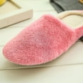 thumbnail image 5 of FRSASU Slippers Women Warm Home Plush Soft Slippers Indoors&nbsp;Anti-slip Winter Floor Bedroom Shoes Pink 7-7.5(38-39), 5 of 9