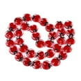thumbnail image 3 of 1strand Transparent Acrylic Beads Strands with Enamel Flat Round with Ladybird Red 15x5mm Hole: 1.2mm about 35pcs/strand 20.67 inch(52.5cm) Red, 3 of 3