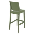 thumbnail image 2 of Luxury Commercial Living 42.5" Olive Green Solid Patio Bar Stool, 2 of 6