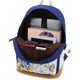 thumbnail image 5 of Conjunto de mochila mochila de lona ligera para chicas adolescentes - costura azul, 5 of 5