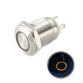 thumbnail image 4 of Uxcell Momentary Metal Push Button Switch 12mm Mounting Dia 1NO 3-6V Yellow LED Light, 4 of 5