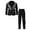 hwj# Black83, variant on Huowey Boys Sequin Suit Formal Outfit Long Sleeve Button Notched Neck Front Pockets Jacket And Pants Performance Party Wear 2 Piece Clothes Sets,Black,6-7 Years