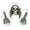 Green, variant on PRETXORVE Halloween Decoration, Eerie Outdoor Halloween Decorations Skull and Skeleton Ground Breakers - Terrifying Gravestone Scenes 2 Options