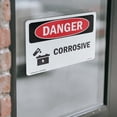 thumbnail image 4 of Corrosive OSHA Danger Vinyl Decal Label 5 Inch x 3.5 Inch - 5 Pack, 4 of 6