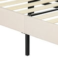 thumbnail image 5 of VECELO 2-Piece Twin Platform Bed Frame with Adjustable Headboard, No Box Spring Needed, Beige, 5 of 9