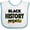 White and Blue, variant on Inktastic Black History Month Every Day Boys or Girls Baby Bib