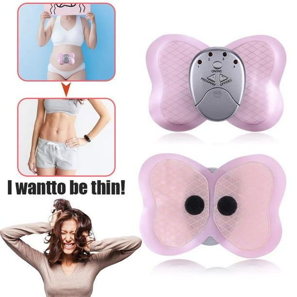 Masajeador Eléctrico De Pulso De Baja Frecuencia, Entrenador De Músculos Abdominales, Pegatinas De Masaje De Mariposa Kearding CE006412-00