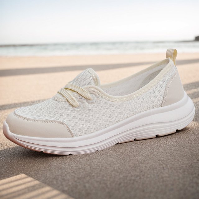 Zapatos casuales para mujer, suela suave, zapatos ortopédicos para caminar, parte superior baja, transpirables