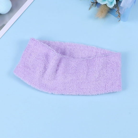 ELAYARD Spa Headbands Lavender Cloth Hairband Adjustable Breathable for Sports Use