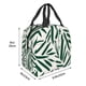 thumbnail image 3 of Fotbe Palm Branch With Leaves Bolsa Térmica con Estampado y Forro de Aluminio Grueso Bolsa de Almuerzo con Bolsillo Frontal para Hombres y Mujeres, Ideal para Trabajo, Escuela, 3 of 8