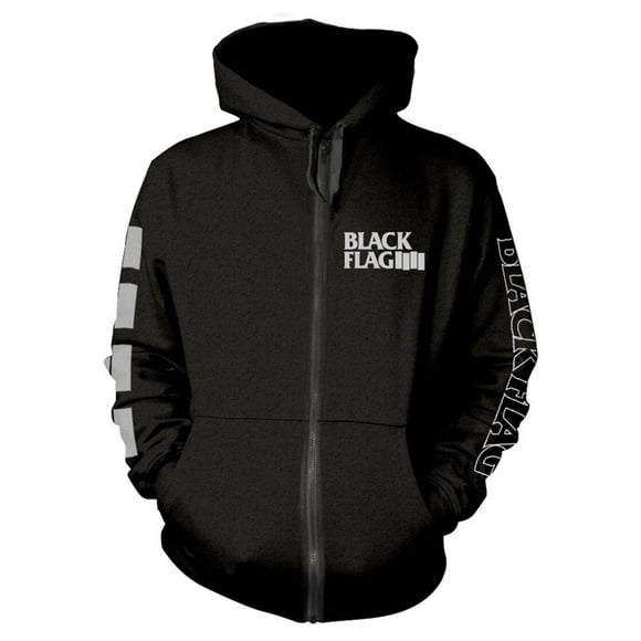 Black Flag Adult Logo Full Zip Hoodie