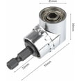 thumbnail image 2 of Soporte para adaptador de destornillador Taladros de ángulo recto de 105 grados Controlador y adaptador de destornillador Unidad de ángulo para destornillador hexagonal de 1/4 '' Accesorios para, 2 of 5