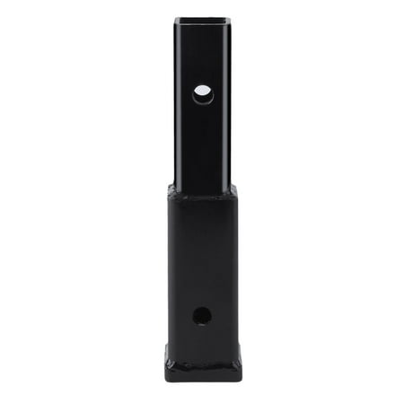 Carbon Steel 8inch Hitch Extension Receiver 2inch Extender Reciever Tube 5/8inch Pin Hole Load Capacity 500 LBS MAX