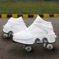 thumbnail image 3 of Roller Skate Shoes for Men, Double-Row Deform Wheel Automatic Walking Shoes, Retractable Roller Skate, Shoes with Wheels, Skating Shoes for Outdoor Fun & Fitness, 3 of 7