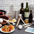 thumbnail image 7 of 36 Pieces Mini Baseball Bat 7 Inch Unfinished Small Wooden Bats Unpainted Wood Baseball Bats for Painting Keychain,36 x small baseball bats,Wood, 7 of 7