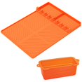 thumbnail image 2 of Silicone Grill Mat with Grease Cup, Compatible with Blackstone, Heat-resistant Spatula Silicone Mat with Drip Pad, Silicone Griddle Tools for Outdoor Grill, Kitchen Counter, 2 of 6