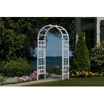 Vita 39 in L x 23 in W x 81 in H Athens Vinyl Arbor, White, VA68111