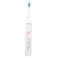 thumbnail image 2 of Brosse à dents électrique étanche à chargement USB 5 modes ultrasonique à poils doux Blanc, 2 of 14