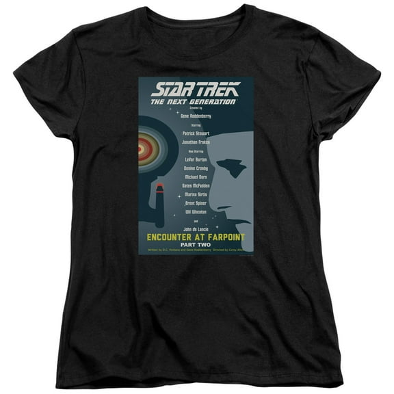 Star Trek Tng Season 1 Episode 2 Women's T-Shirt Black