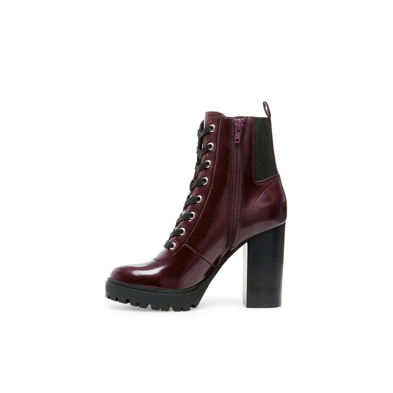 Steve madden latch croc embossed block heel boot hot sale
