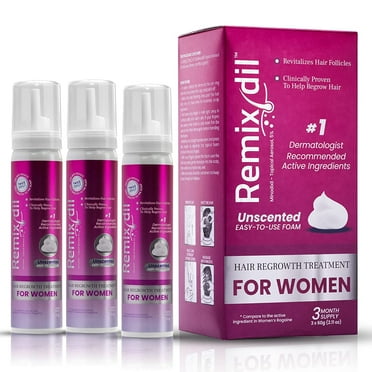 Remixidil 5% Minoxidil Foam | Hair Regrowth Treatment for Women