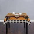 thumbnail image 2 of Fall ThanksgivingPumpkins Square/Round Tablecloths 52x52,Buffalo Black Plaid Truck Squirrel Table Cloth Table Cover Indoor/Outdoor Tabletop Decor for Wedding Holiday Party Dinner Baby Shower, 2 of 7