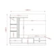 thumbnail image 4 of Centro de Entretenimiento Móveis-MX Supreme Off White - Savana, 4 of 4