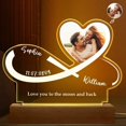 thumbnail image 1 of Custom Photo Infinity Heart - Anniversary, Loving Gift For Couples, Spouse,, 1 of 3