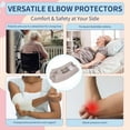 thumbnail image 5 of EZ Assistive Elbow Cushion Protector Skin-Friendly Cotton for Pressure Relief, Elderly & Bedridden Patients, ,khaki, Large, 5 of 7