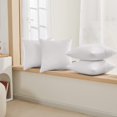 thumbnail image 4 of Deconovo Fundas de cojines decorativas - Juego of 4 Soft Linen Cushion Covers, Machine Washable Pillowcases for Sofa, White, 16x16 Inch, 4 of 7
