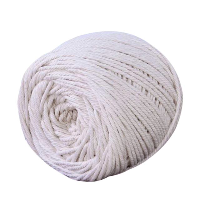 Cordel de yute duradero, cuerda de yute de algodón, hecho a mano, para colgar, manualidades, decoración (beige, 3 mm x 200 m)