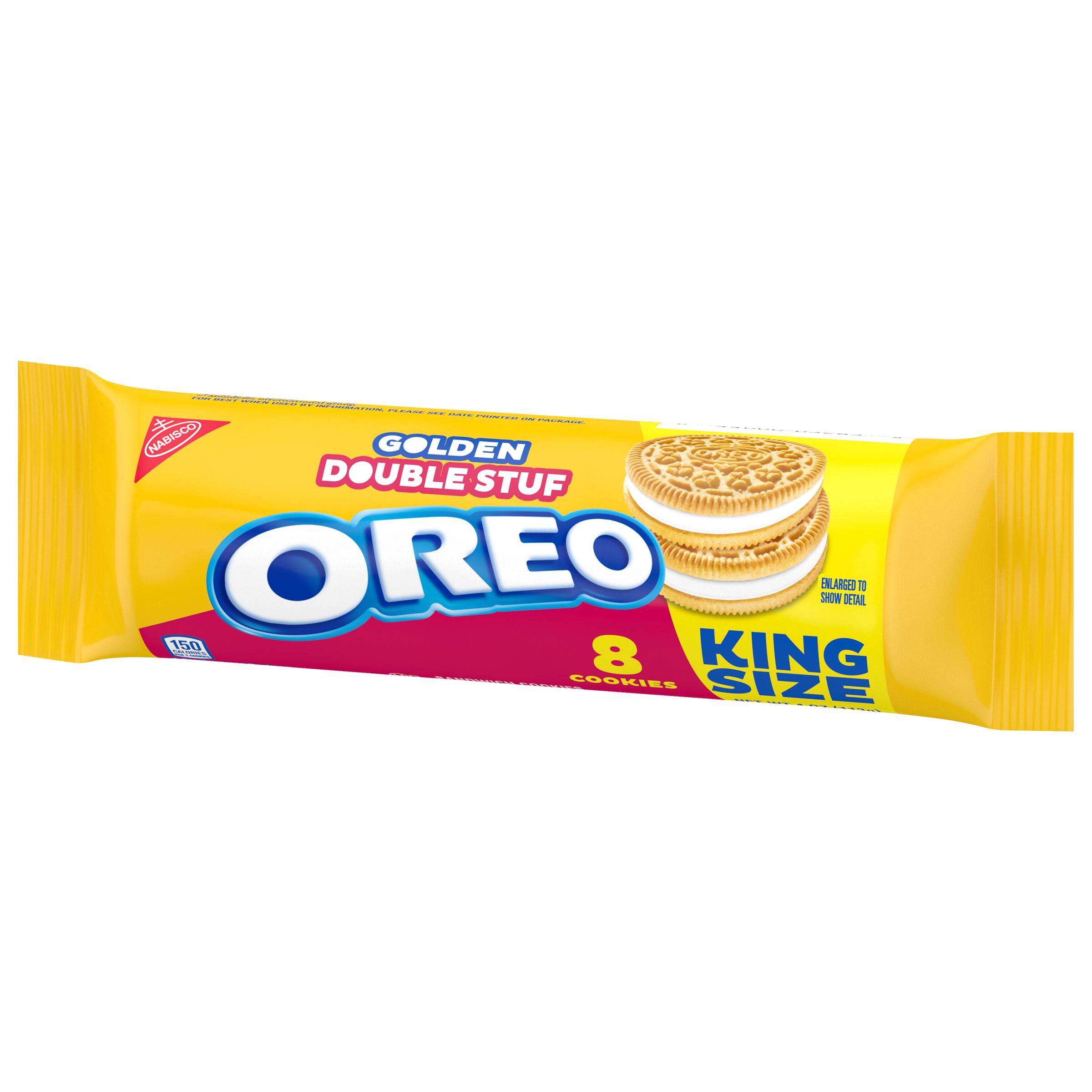 (2 pack) Nabisco Oreo Golden Double Stuf Sandwich Cookies, 8 Count, 4 oz