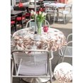 thumbnail image 5 of Outdoor Tablecloth with Umbrella Hole for Patio/Picnic/Party/Camping, Spring Floral Waterproof Table Cloth Round Cover Washable, Watercolor Elegant Pastoral Flowers (Dia 54"), 5 of 8
