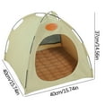 thumbnail image 2 of OAVQHLG3B Cat Tent Outdoor/Indoor, Cat and Dog Waterproof Tent House, Outdoor Dog Bed Washable, Indoor/Outdoor Cave Nest Bed Small Dog Tent for Cat, Bunny and Small Animal, 2 of 3