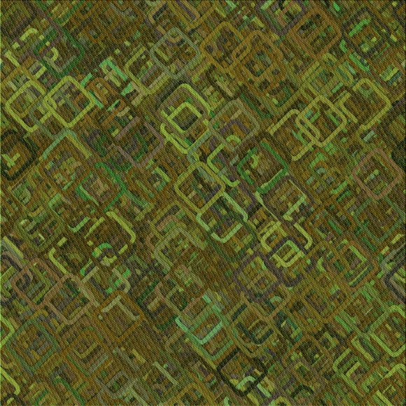 Ahgly Tapis d'Intérieur Lavable en Machine Carré Transitionnel Marron, 6 Pieds Carré