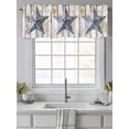 thumbnail image 4 of Western Farm Star Valances for Windows, Rod Pocket Kitchen Valance Curtains - Soft & Washable Small Window Treatment for Living Room,&nbsp;Bathroom, Independence Day , 42x12 Inch, 1 Panel, 4 of 9
