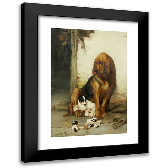 William Henry Hamilton 11x14 Black Modern Framed Museum Art Print Titled - Trood the Guardian