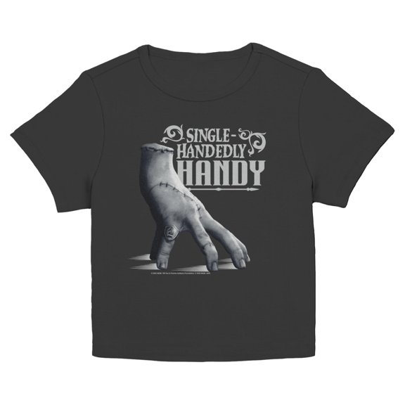 Juniors Wednesday Thing Single-Handedly Handy Quote T Shirt