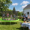 thumbnail image 3 of GVDV 14' Outdoor Trampoline, Backyard Recreational Pumpkin Trampoline for Kids, 3 of 9