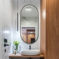 thumbnail image 1 of Mirrorize Canada 24x48 Black Oval Mirror, 1 of 5