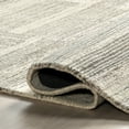 thumbnail image 5 of Rugs USA Deco Striped Tile Wool Area Rug, 5' x 8', Palmer Light Grey, 5 of 9