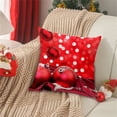 thumbnail image 3 of Funda de almohada navideña | Funda para cojín de sofá navideño | Funda de almohada decorativa con aspecto de lino para la decoración del hogar, 3 of 6