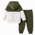 thumbnail image 5 of HCNTES Baby Boy Winter Clothes Baby Boy Clothes 3 6 9 12 18 24 Months Color Blocked Outfits Pocket Sweatshirt Suit Pullover Hoodies Cotton Outfits, 5 of 8