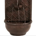 thumbnail image 6 of Sunnydaze Messina Solar Wall Fountain - 26" H - Solar Only Feature - Bronze, 6 of 9