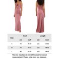 thumbnail image 2 of Vestido Largo Con Tirantes Vestido ajustado casual para mujer Ropa de vacaciones sin espalda ahuecada (Rosa M) Cgtredaw para Mujer Rosa T XXL, 2 of 7
