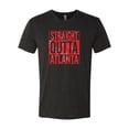 thumbnail image 2 of Straight Outta Atlanta ATL Fan | Fantasy Football | Mens Sports Premium Tri Blend T-Shirt, Vintage Black, X-Large, 2 of 4